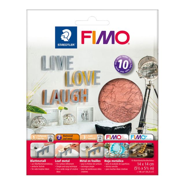 Fimo Staedtler - Bladmetaal fimo koper 10 vel