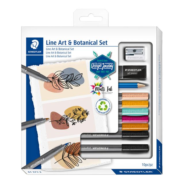 Staedtler - Line Art x Botanical Set, set van 10 stuks