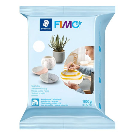 Fimo Staedtler - Pâte à modeler Fimo Air 1000grammes blanc | 6 pièces