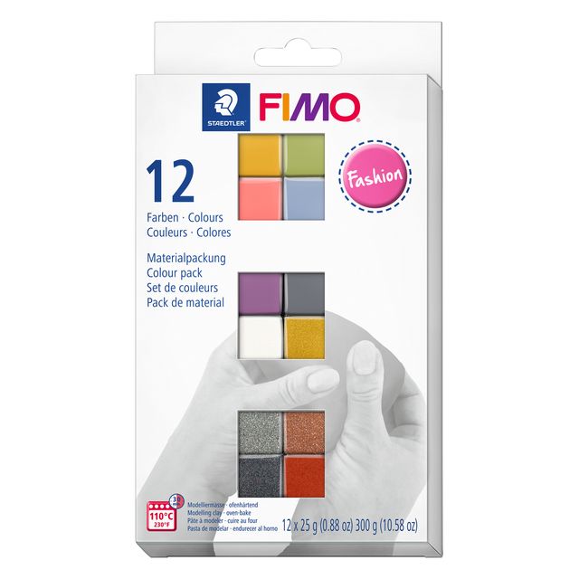Fimo Staedtler -  Klei Fimo soft colour pak à 12 mode kleuren