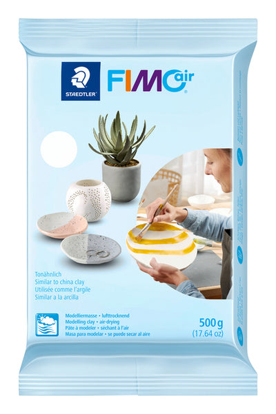 Fimo Staedtler -  Boetseerklei fimo air 500gr wit | 12 stuks
