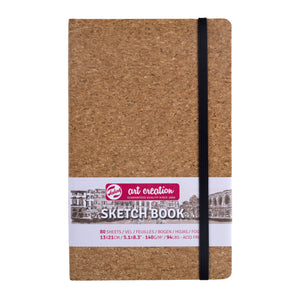 Talens Art Creation - Cuaderno de bocetos Art Creation 80 hojas blancas 140gr 130x210mm corcho | 5 piezas