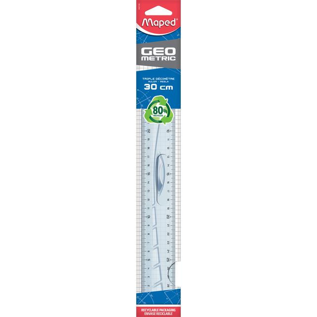Maped - Righello geometrico con manico 30cm