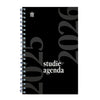 Ryam - School agenda 2025-2026 Study 7 days/2 pages spiral black