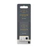 Parker - Cartucho de tinta Quink negro blister de 10 piezas