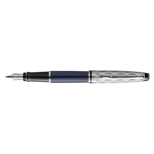 Waterman - Penna stilografica Expert L'essence du blue deLuxe CT media