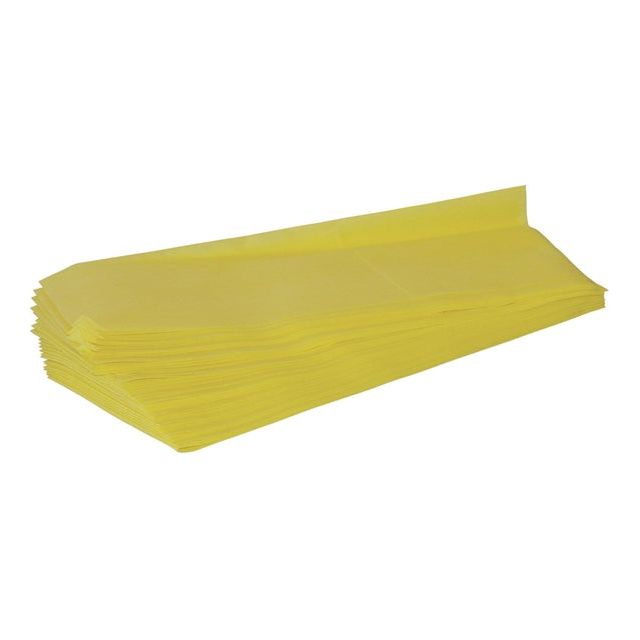 CleanInQ - Stoffwischtücher Viskose 25x60 cm Set von 25 Gelb | Packen Sie ein 25 -Stück | 25 Stücke