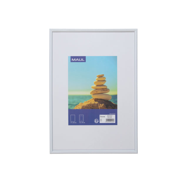 Maul - Cadre photo d'art, cadre en plastique, ft 21 x 30 cm, blanc