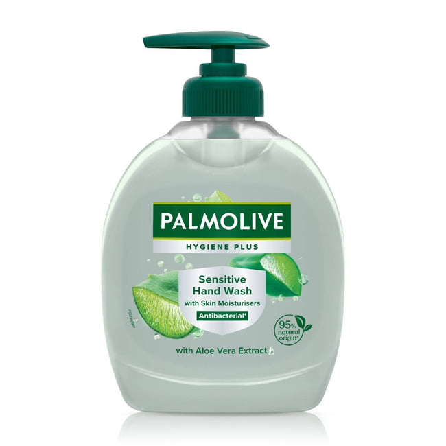 Palmolive - Sapone per le mani Plus Sensitive con Aloe Mild Care 300ml | 6 pezzi