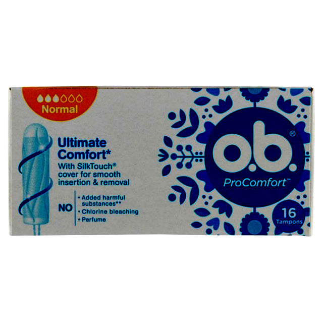 O.B. - tampons ob procumfort normal | Box A 16 pièces | 6 morceaux