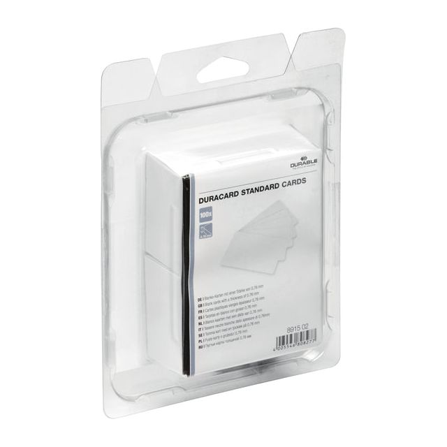 Durable - Cartes en plastique Duracard 0,76 mm