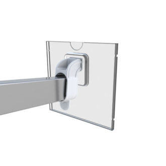 Klika - Porte-cartes stylo frontal 100x100mm sur tige