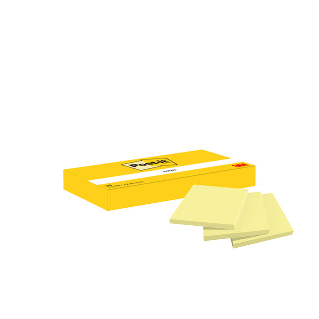 Post-it-memoklok 3m post-it 653yel 38x51mm jaune | 4 pièces