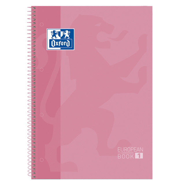 Oxford - Cuaderno Classic peanbook A4+ raya de 4 agujeros 80 hojas rosa