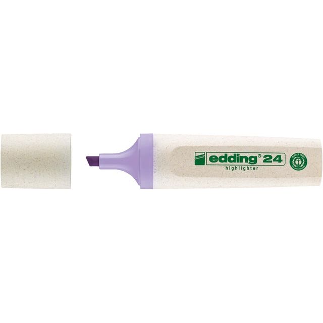 Edding Ecoline - Markingstift Edding 24 Eco 2-5 mm pastel violet | Boîte extérieure une pièce de 10