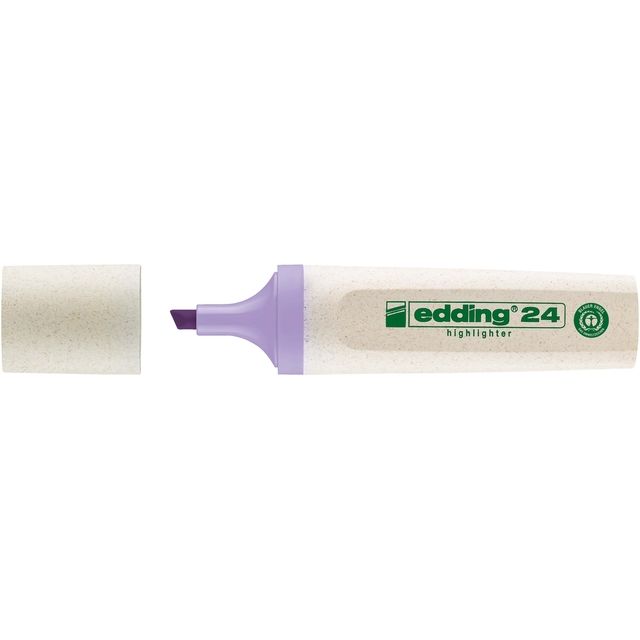 Edding EcoLine -  Markeerstift edding 24 eco 2-5mm pastel violet