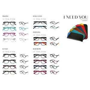I Need You -  Leesbril  brillen en hoezen assorti