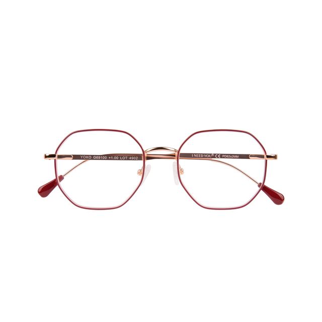 Quantore - Lesebrille +1,00 dpt Yoko Rot-Kupfer