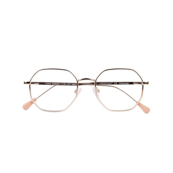 Leesbril I Need You +1.50 dpt Yoko goud