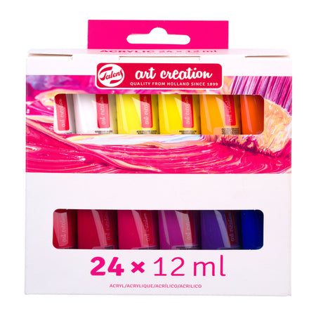 Talens Art Creation – Acrylfarbe Art Creation 12 ml Set mit 24 Farben