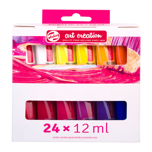 TALENS Art Creation - Acrylfarbe TAC 12ml Set 24 Farben | Setzen Sie ein 24 -Stück