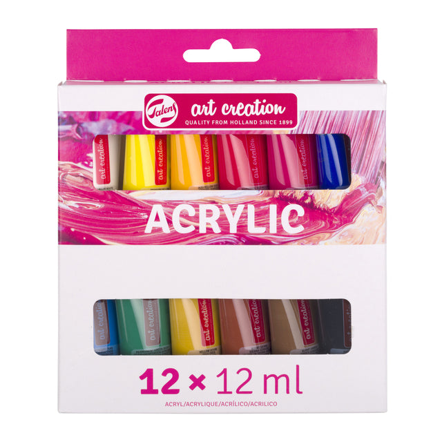 TALENS Art Creation - Acrylfarbe TAC 12ml Set 12 Farben | Stellen Sie ein 12 -Stück ein