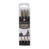 Sakura - Fineliner Pigma Micron 3er-Set Schreibbreiten schwarz | 6 Stück