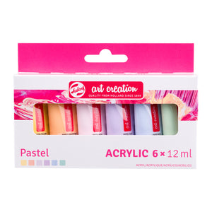 Talens Art Creation -  Acrylverf art creation 12ml 6st pastel ass