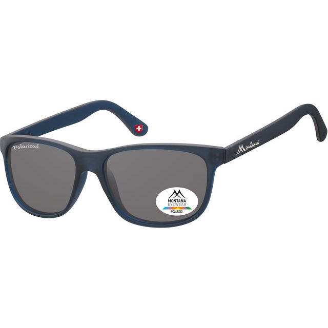 Montana - Sonnenbrille Montana mit Rauch Eisglas Matt Blue | 1 Stück