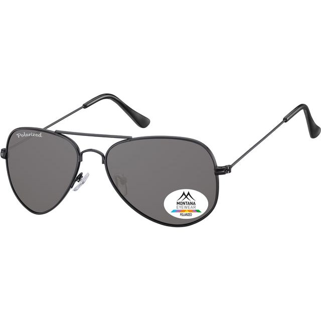 Montana - Lunettes de soleil Montana Smoke Polar Glass Metal Black | 1 pièce