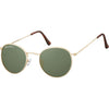 Montana -  Zonnebril  met groen g15 glas mat goud