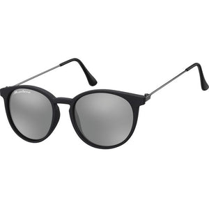 Montana - Sunglasses with Revo round mirror glass matte black