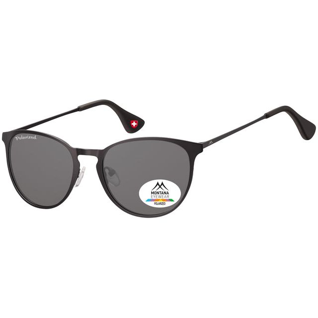 Montana - Sonnenbrille Montana Rauch Polar Round Glas Mtl Schwarz | 1 Stück