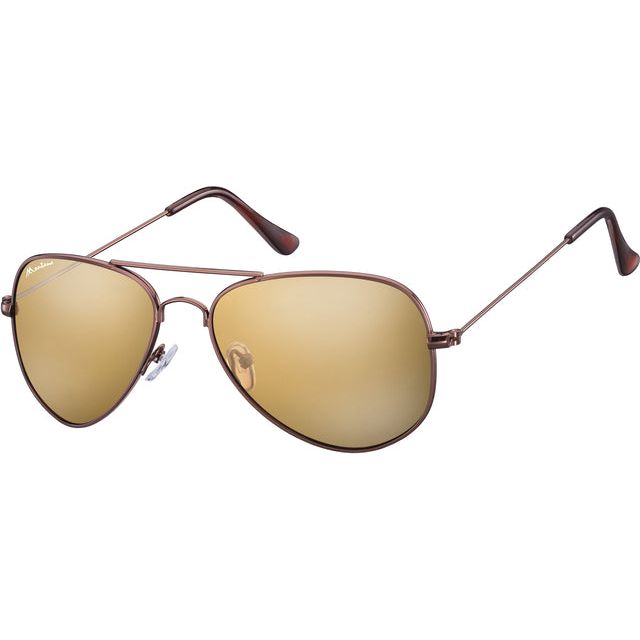 Montana - Sonnenbrille Montana Revo Brown Glas MTL Kaffeefarbe | 1 Stück