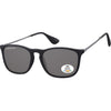 Montana – Sonnenbrille mit rauchpolarisiertem Glas und schwarzen Metallbügeln