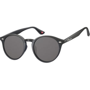 Montana - Lunettes de soleil avec verre rond fumé noir