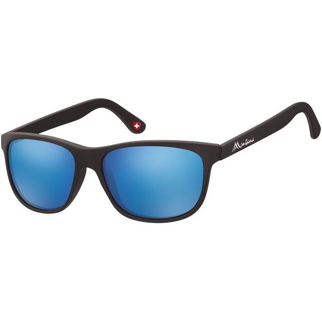 Montana - Lunettes de soleil Montana avec Revo Blue Glass Matt Black | 1 pièce