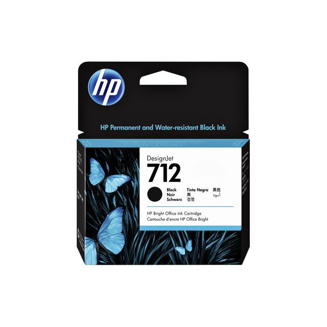 HP - inktcartridge 712, 80 ml, OEM 3ED71A, zwart