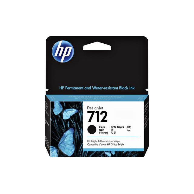 HP - Inktcartridge hp 712 3ed70a zwart