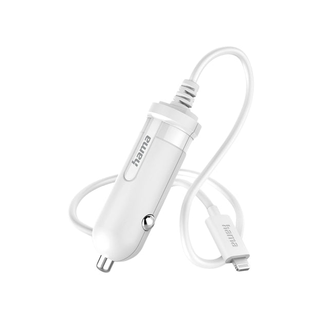 HAMA - Charger de voiture Hama Lightning 5W 1 mètre blanc | 1 pièce