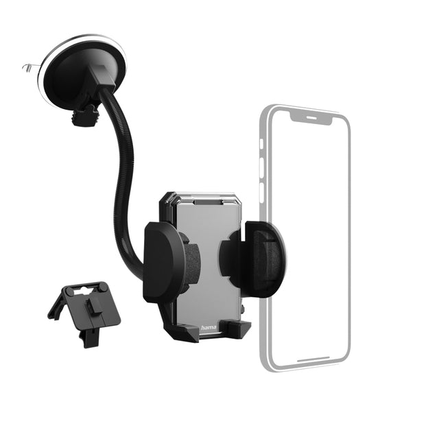 Hama - Smartphonehouder hama 2-in-1 voor de auto