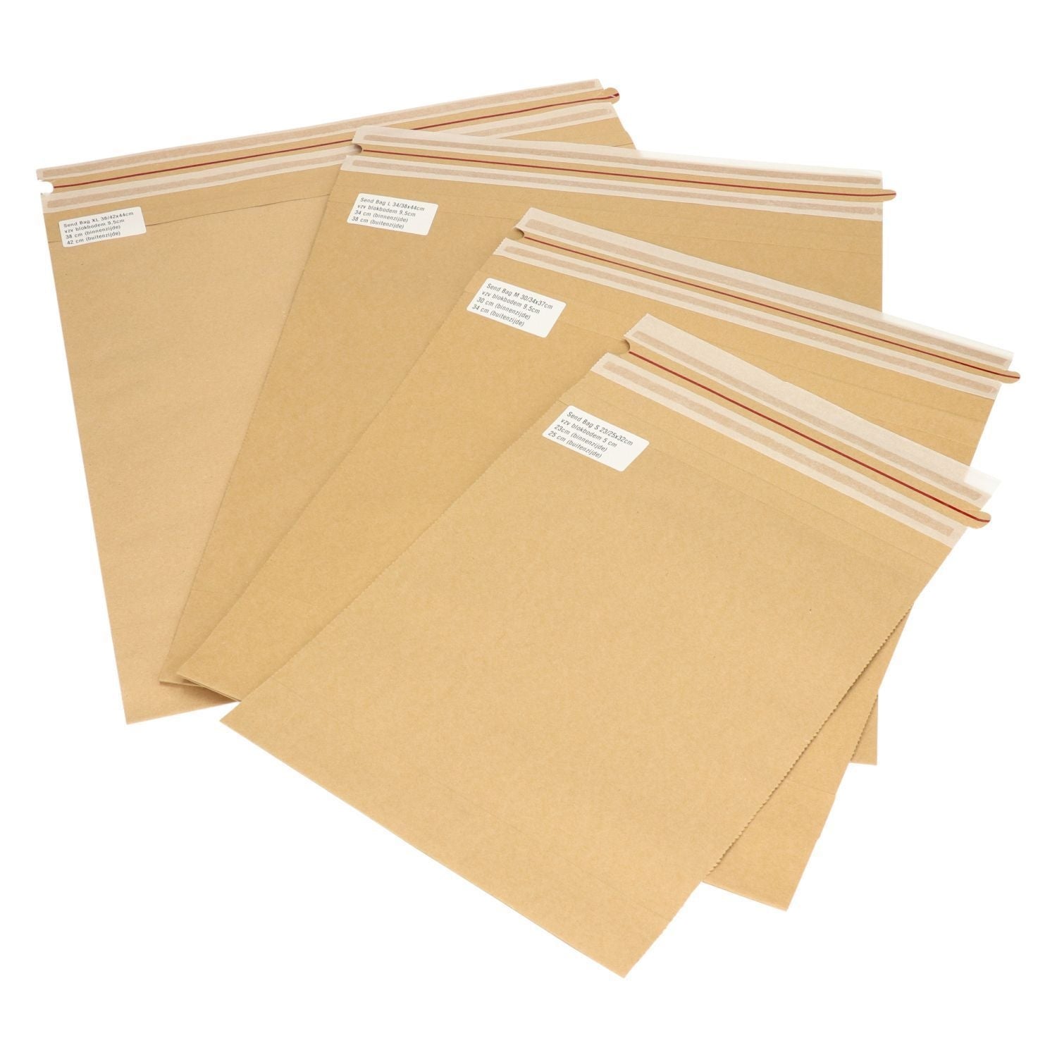 IEZZY -  Sendbag verzendverpakking 38/42x44 + 9.5cm bruin