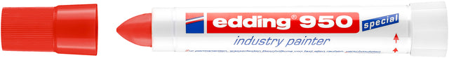 Edding -  Viltstift  950 pasta rond 10mm rood | 10 stuks