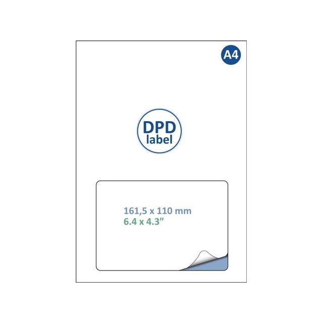 Quantore - Label dpd iezzy a4 1.000 161.5x100mm