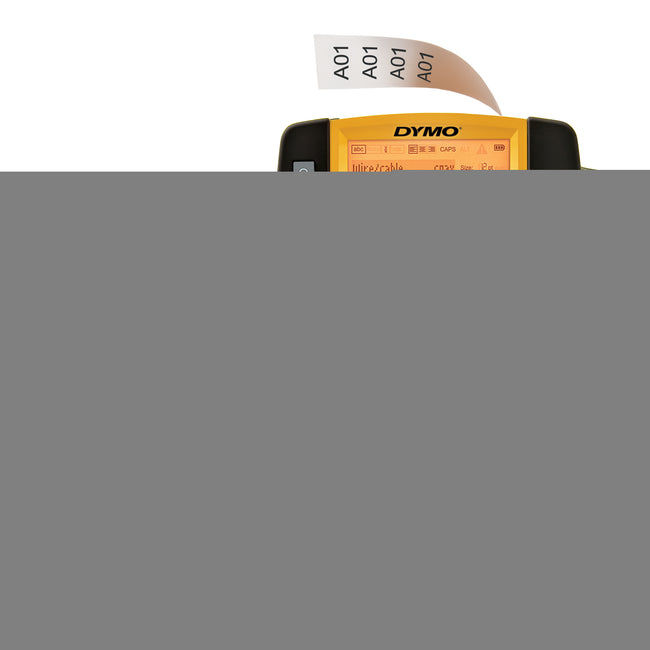 Dymo - Impresora de etiquetas Rhino 4200 industrial qwerty 19mm amarilla en estuche