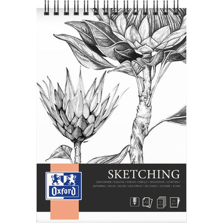 Oxford - Drawing pad Sketching A3 50 sheets 120 gram spiral | 5 pieces