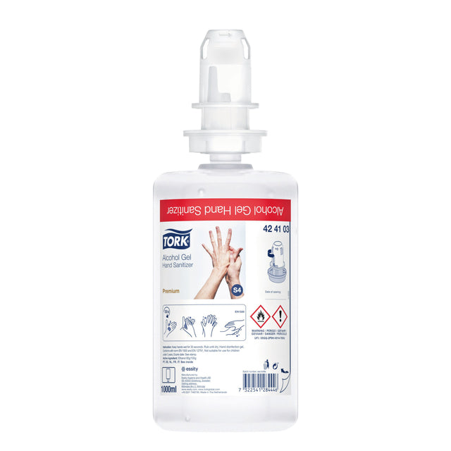 Tork - Holgel S4 Hand Desfection 1LTR 424103 | Flaschen Sie 1000 Milliliter | 6 Stück