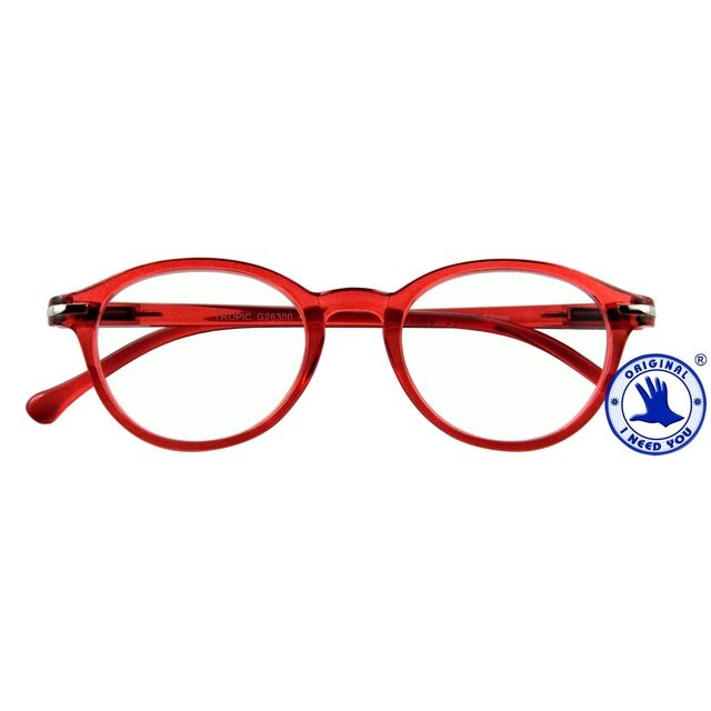 I Need You - Occhiali da lettura +2.50 dpt Rosso tropico