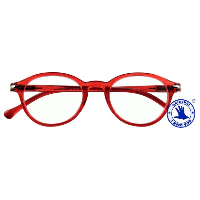 Ich brauche dich - Lesen Sie Brille Ich brauche Sie +3.00DPT Tropic Red | 1 Stück