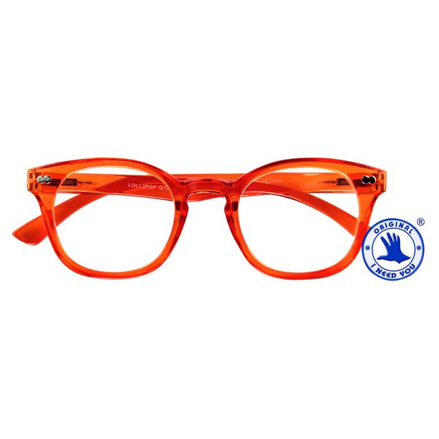 Ich brauche dich - Lesebrille +2.00 DPT Lollipop Oranje